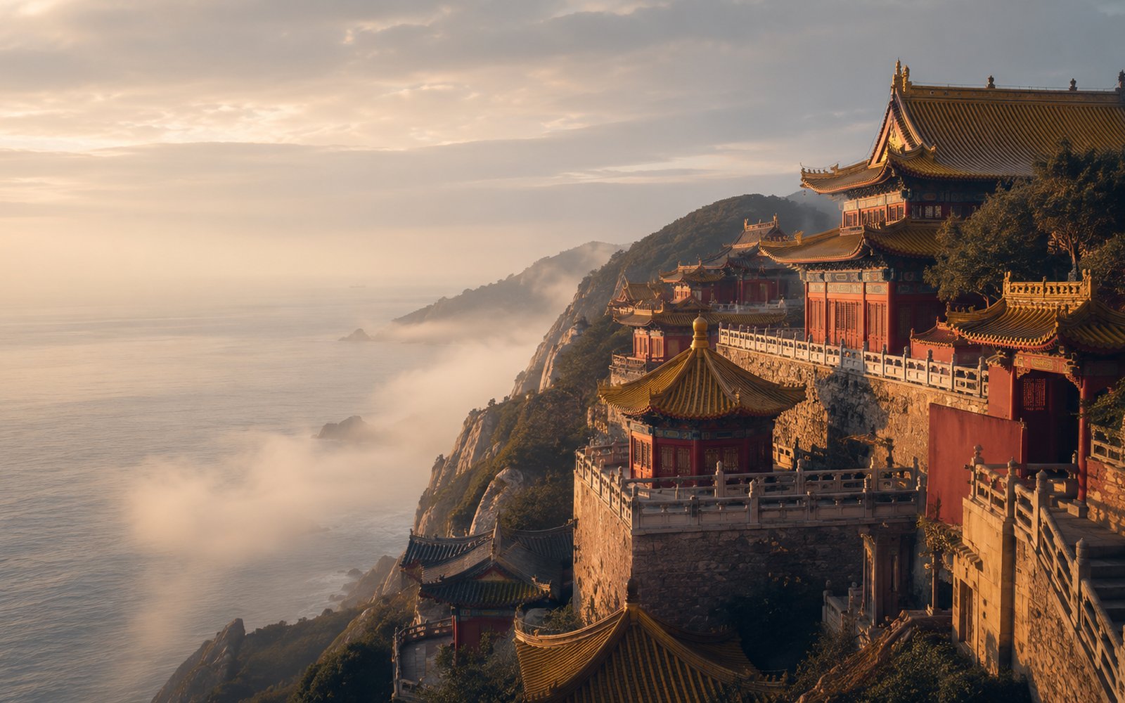 Design visualisation inspired by Mount Putuo (普陀山) — Zhoushan, Zhejiang