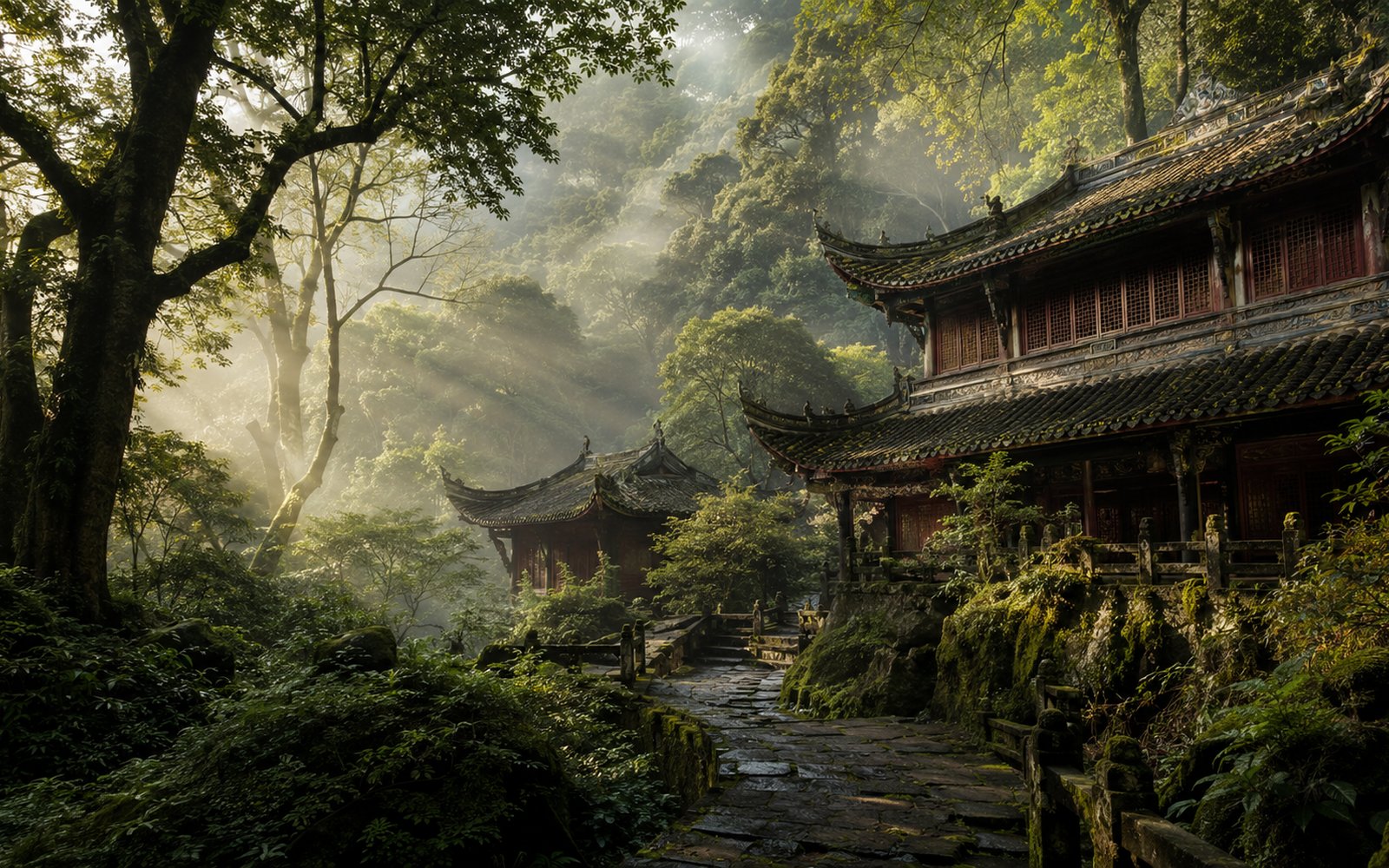Design visualisation inspired by Mount Qingcheng (青城山) — Dujiangyan, Sichuan