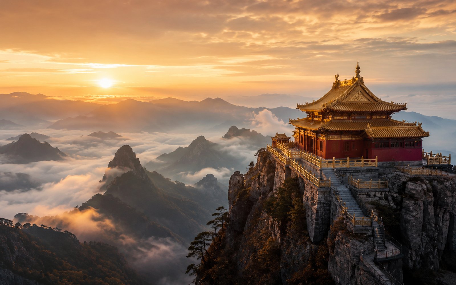 Design visualisation inspired by Mount Wudang (武当山) — Shiyan, Hubei